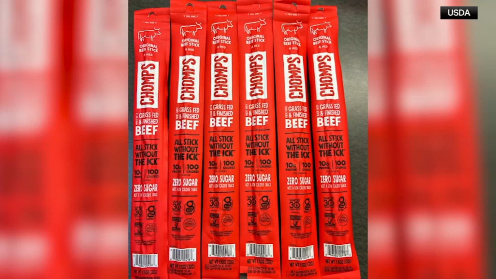 Nearly 30,000 pounds of ready-to-eat Chomps Beef Sticks recalled over potential metal in meat