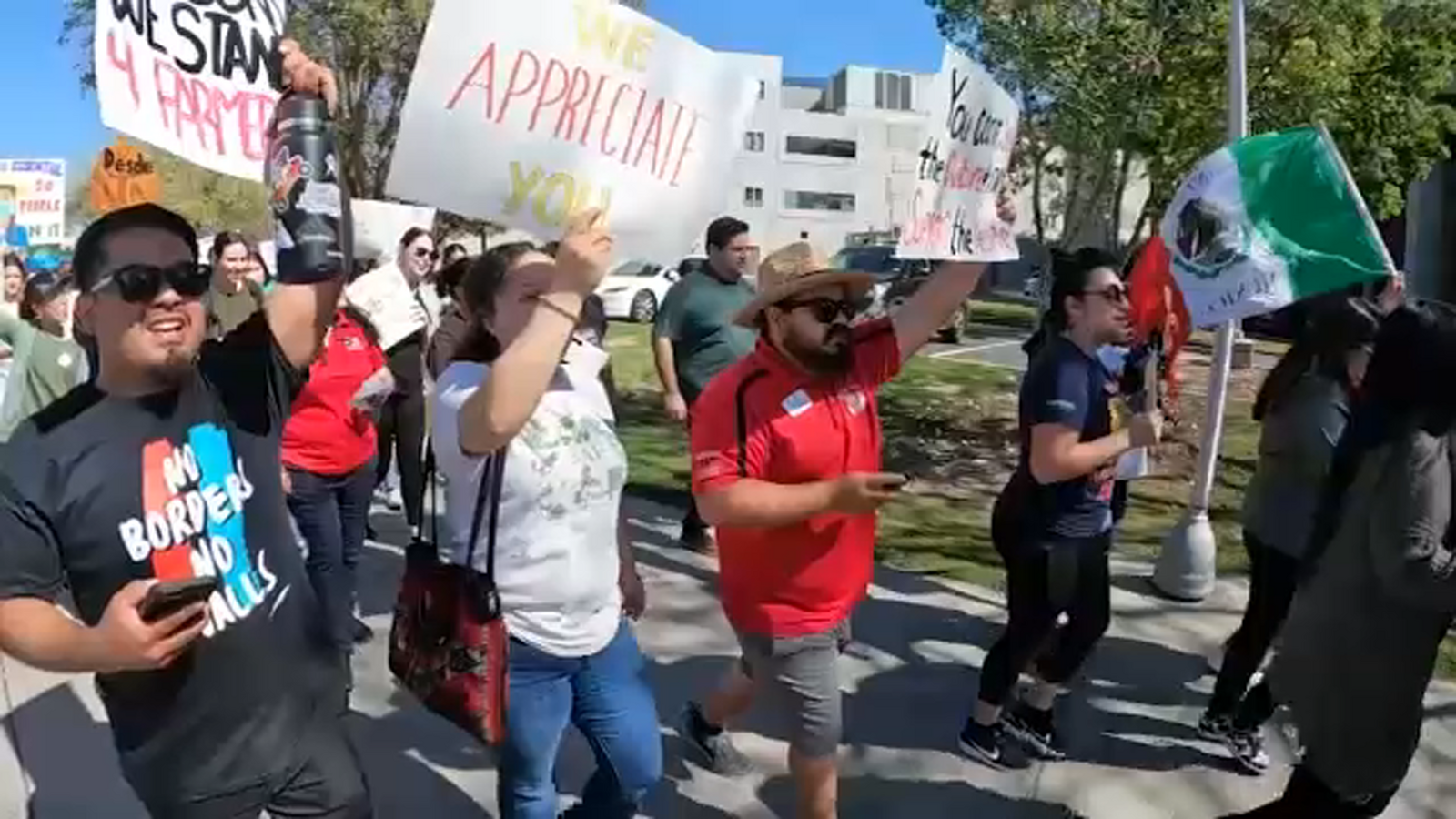 Fresno State students march and rally for unity