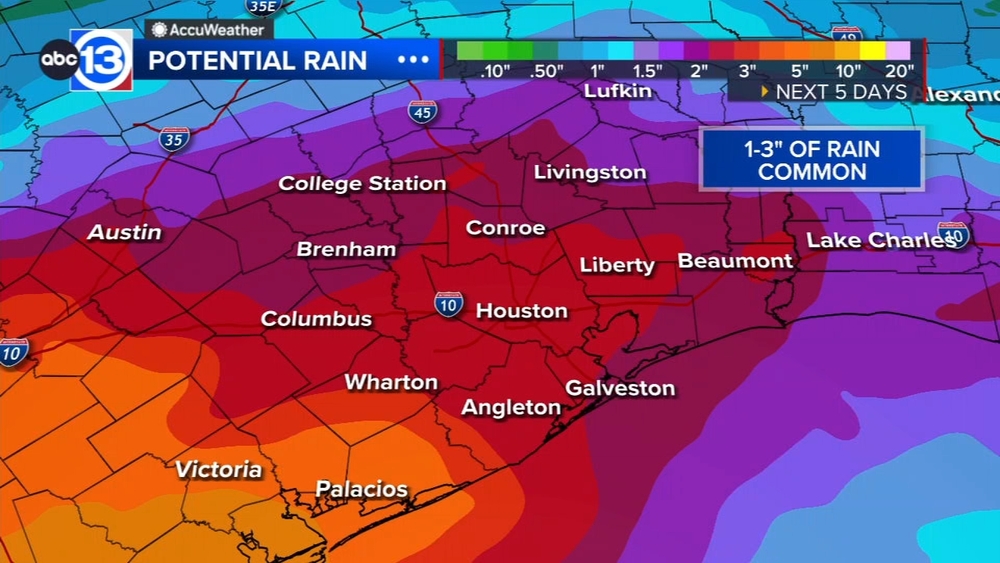 ABC13 Weather Watch: Rainmaker could bring street flooding