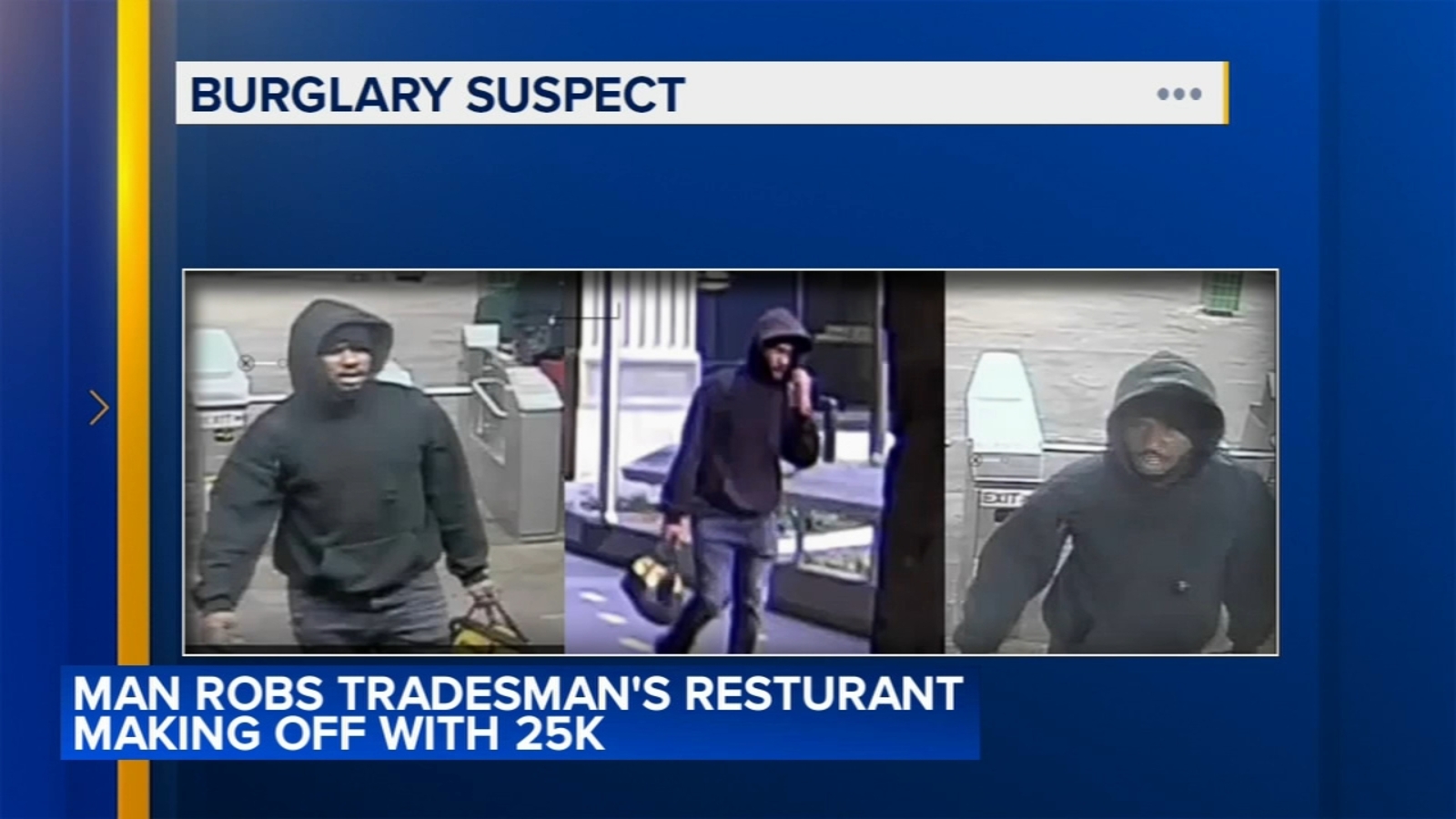 Philadelphia police search for suspect who stole $25K from Tradesman's in Center City - 6abc Philadelphia