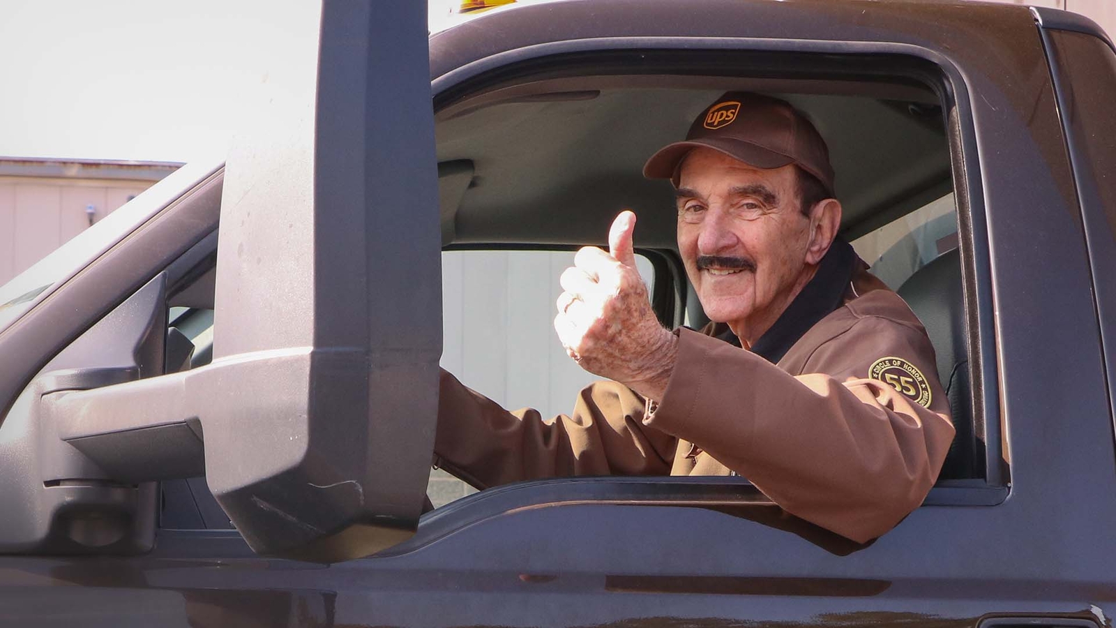 UPS driver honored for 55 years of safe driving
