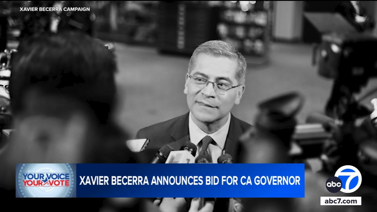 Xavier Becerra, former CA attorney general, enters race for governor
