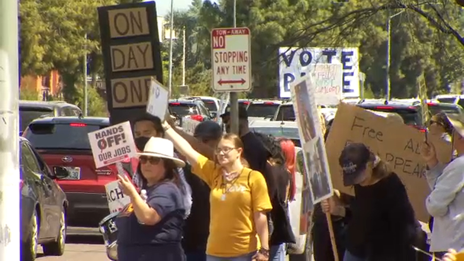 'Hands Off!' rally held in Fresno