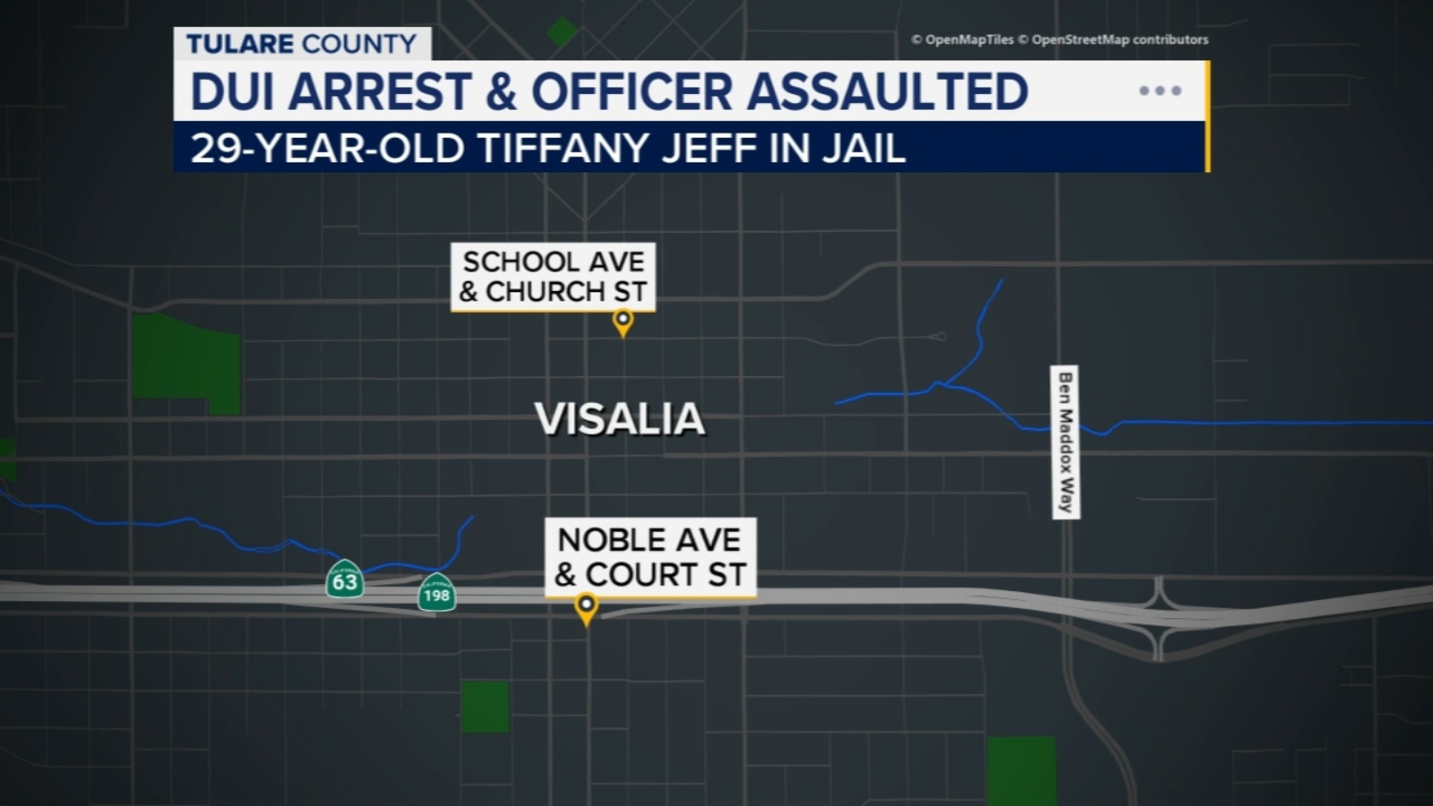 Woman arrested for alleged DUI chase, assault on Visalia police officer
