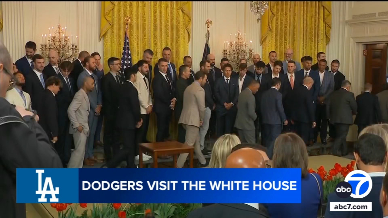 Dodgers visit White House to celebrate 2024 World Series win