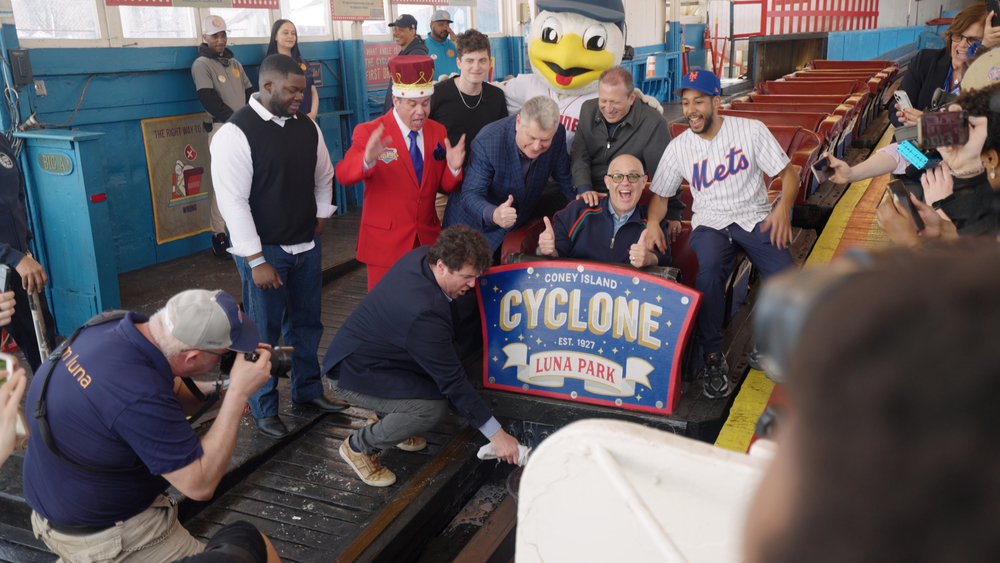 Egg cream christens Cyclone as Coney Island rolls into summer 2025