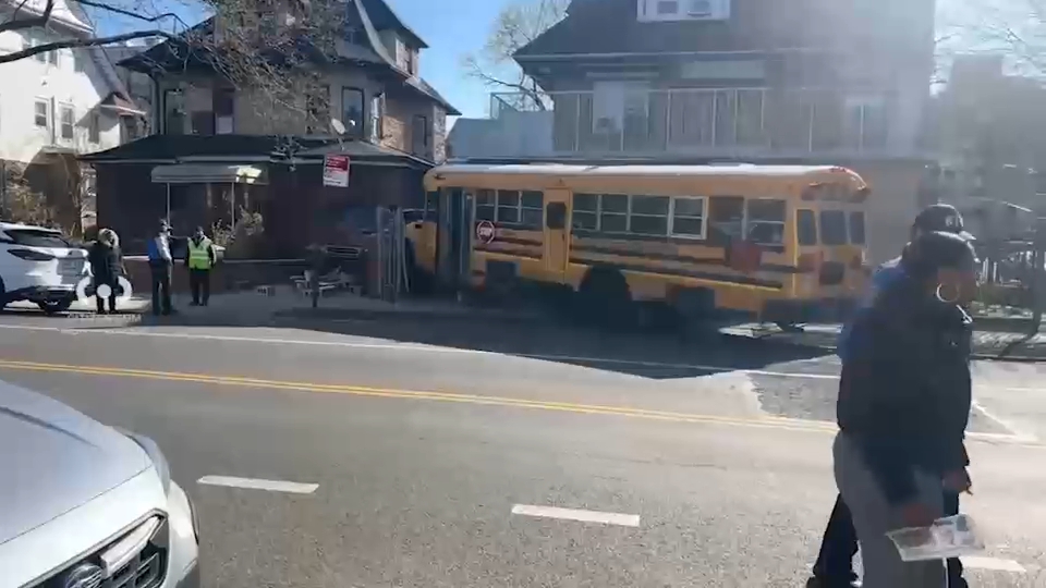 Woman, 8-year-old boy struck by school bus in Brooklyn