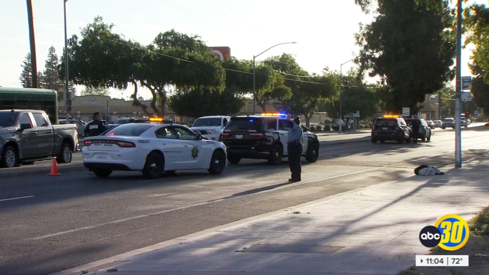 Woman hospitalized after being hit by car in central Fresno, police say ...