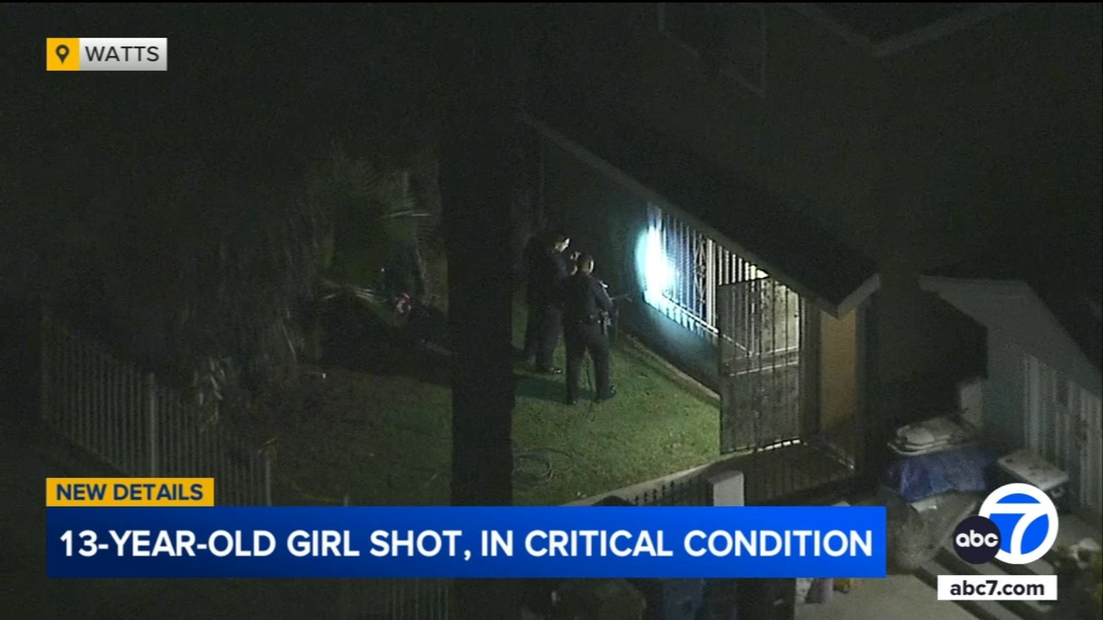 13-year-old girl in critical condition after being shot in head in ...