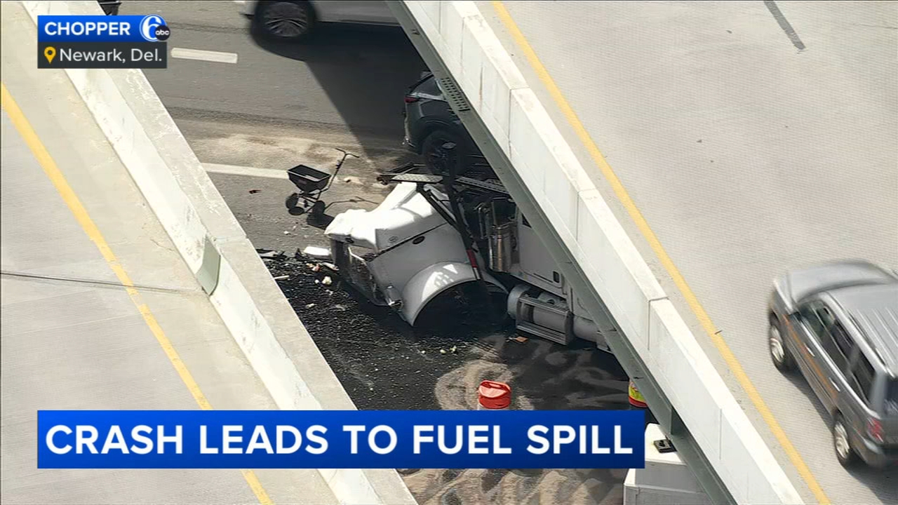 4 tractor-trailers involved in crash on I-95 NB in Newark