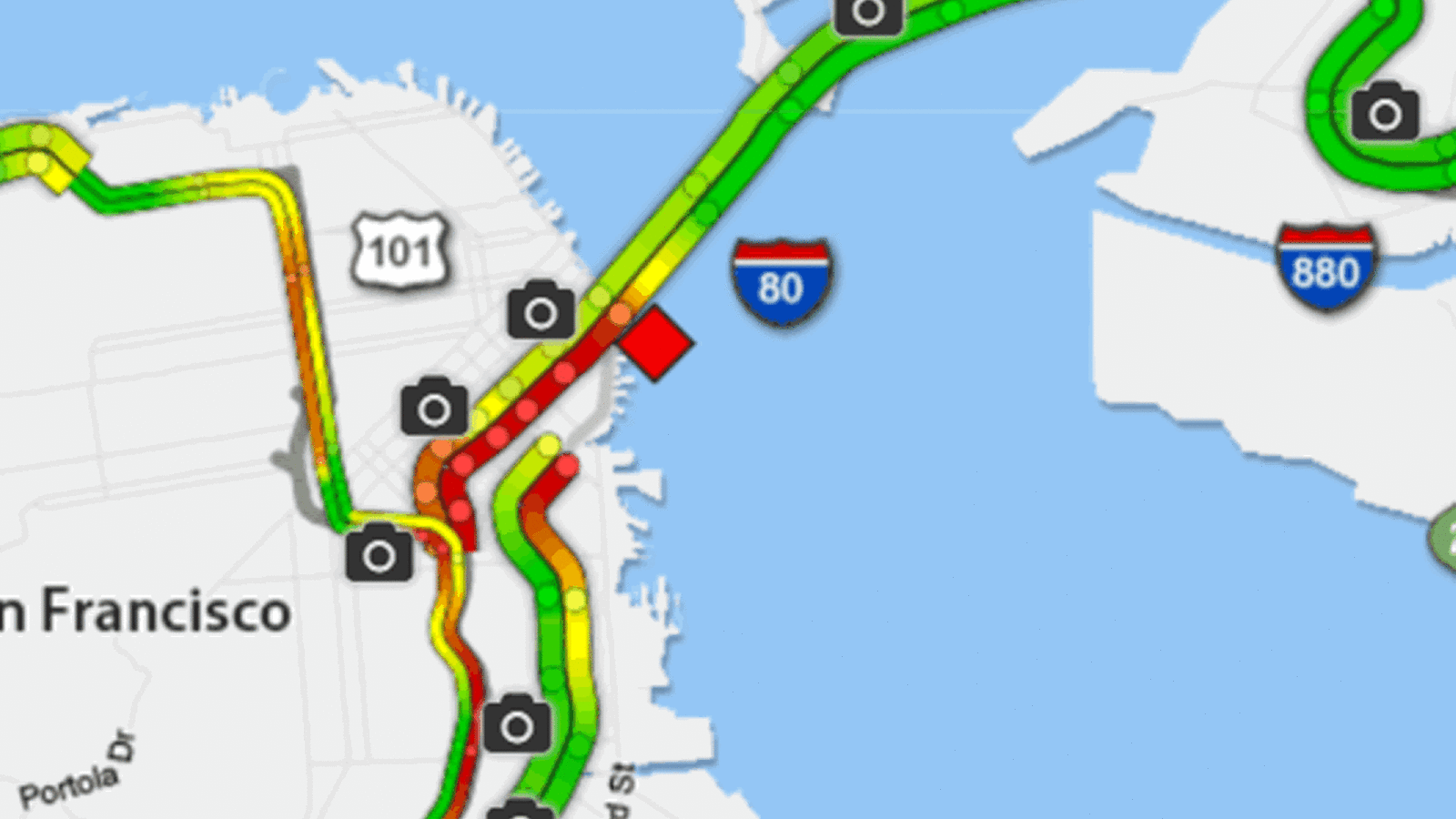 Car fire blocks eastbound lanes on Bay Bridge, CHP says