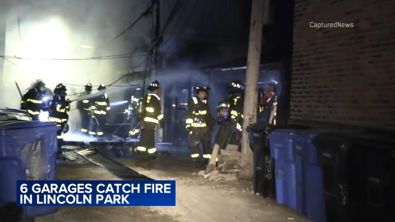 Several garages damaged by fire in Lincoln Park: CFD