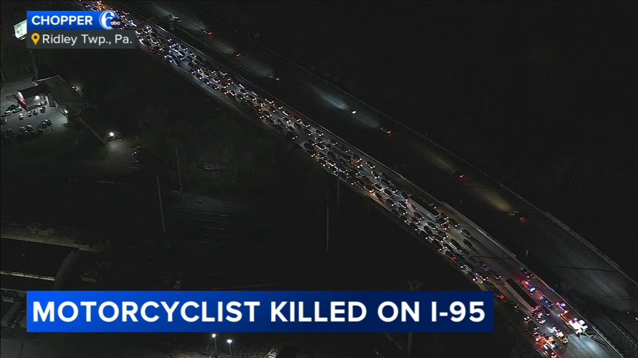 I-95 crash claims life of motorcyclist in Delco