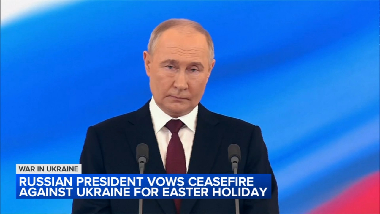 Putin declares temporary 'Easter truce' in Ukraine