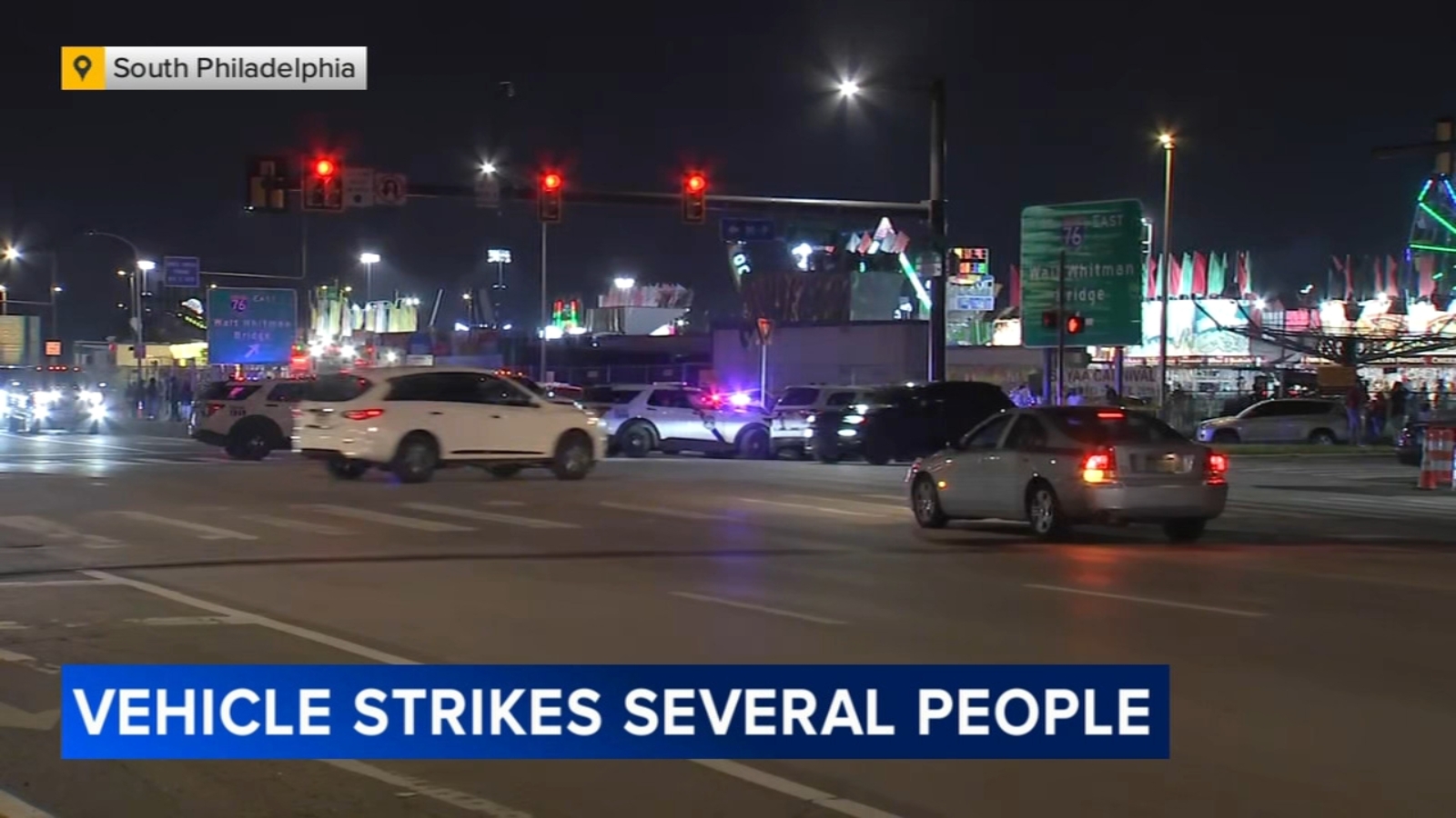4 injured after being struck by car on Packer Ave in South Philadelphia ...