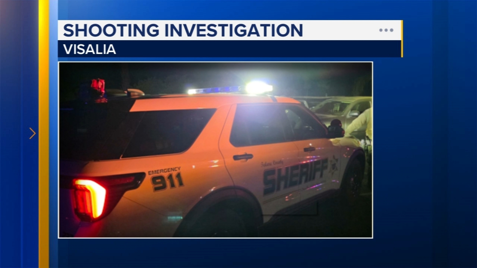 One man shot, another detained following verbal argument in Visalia, deputies say