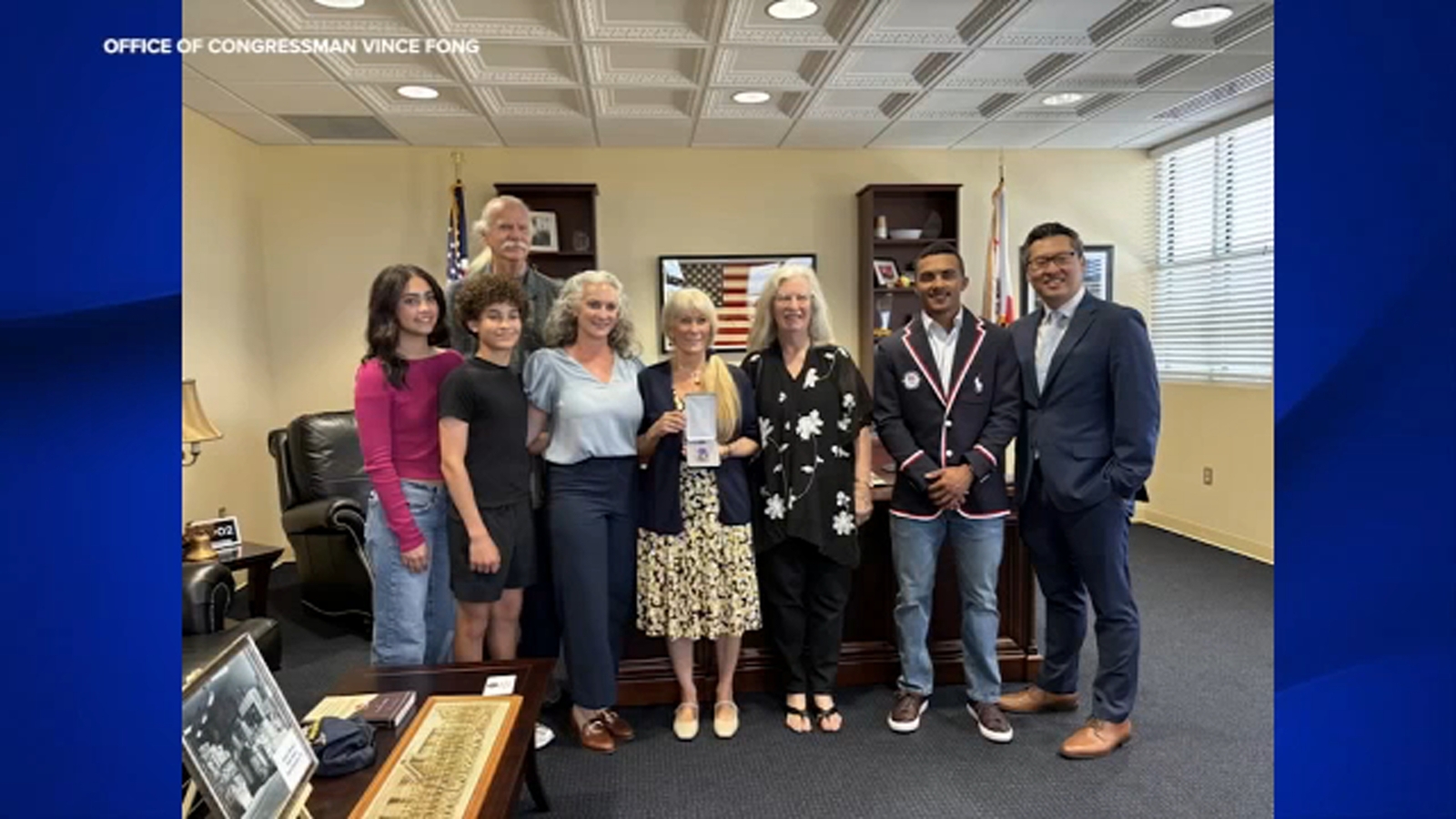 Valley Congressman Vince Fong posthumously awards Purple Heart to family of World War I veteran