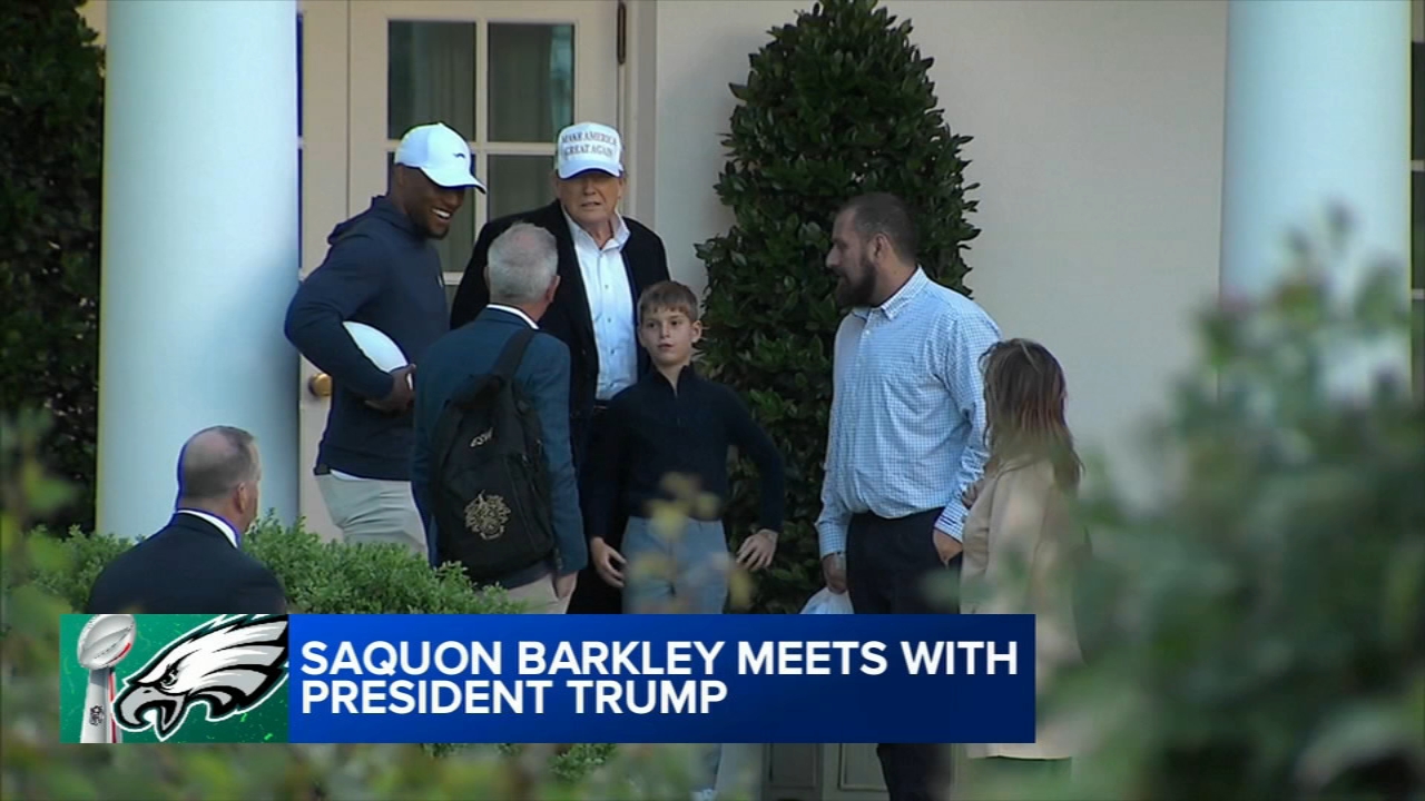 Saquon Barkley responds to backlash about hanging out with Trump