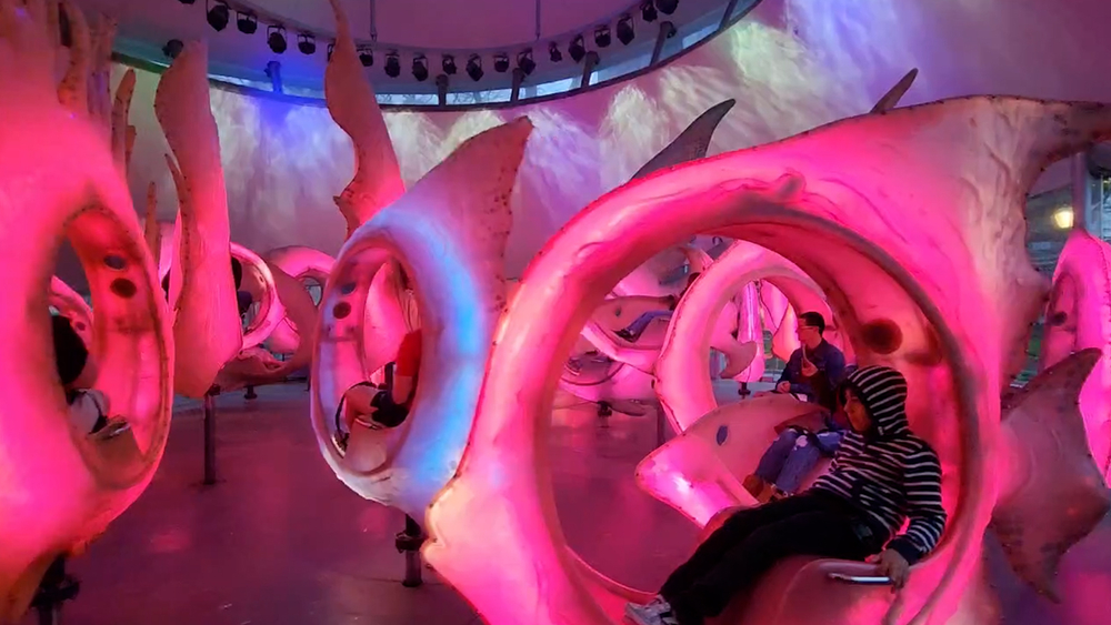 SeaGlass Carousel: Spin along with a school of colorful fish in NYC