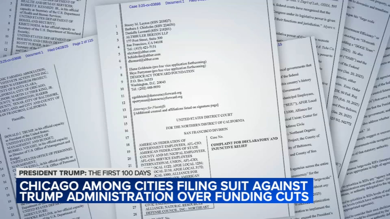 Chicago joins lawsuit aimed at stopping Trump admin.'s mass layoffs