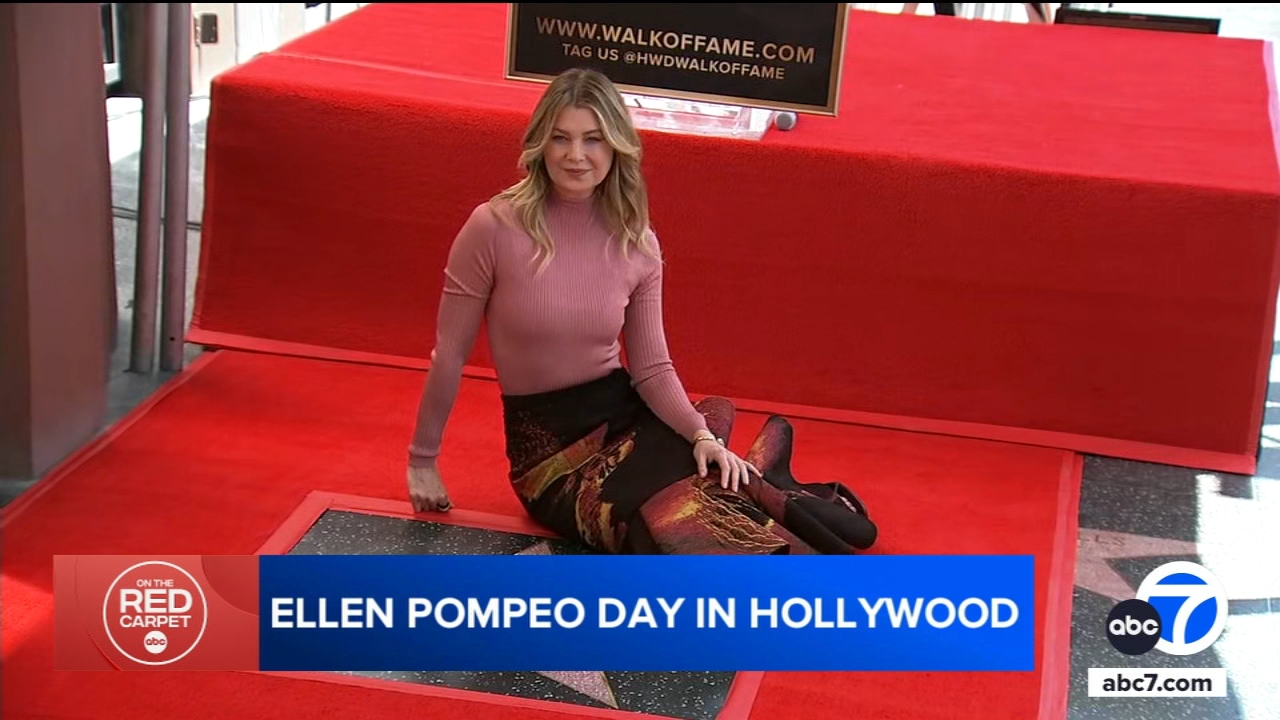 Ellen Pompeo honored with star on Hollywood Walk of Fame