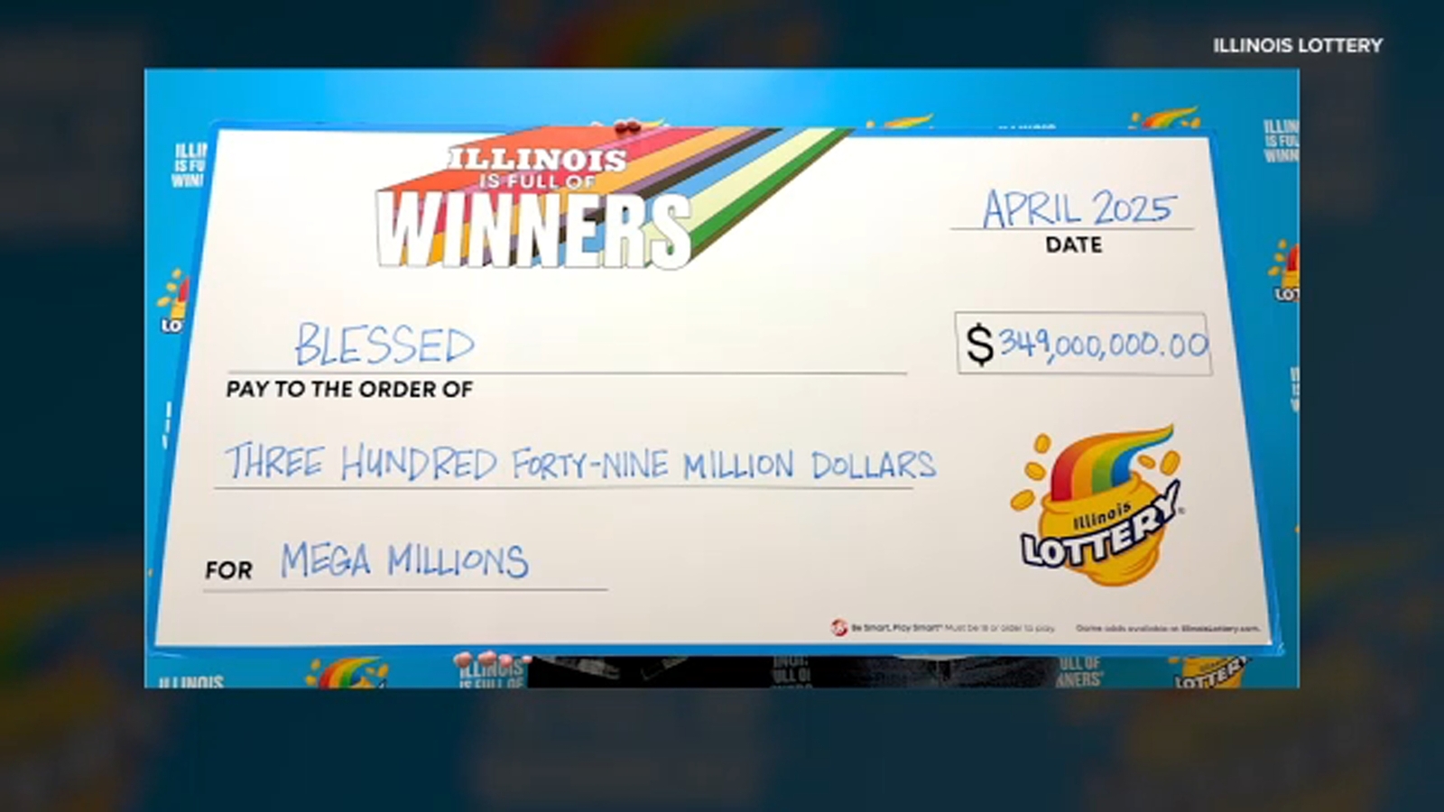 Illinois Mega Millions 349M lottery jackpot winners claim prize after