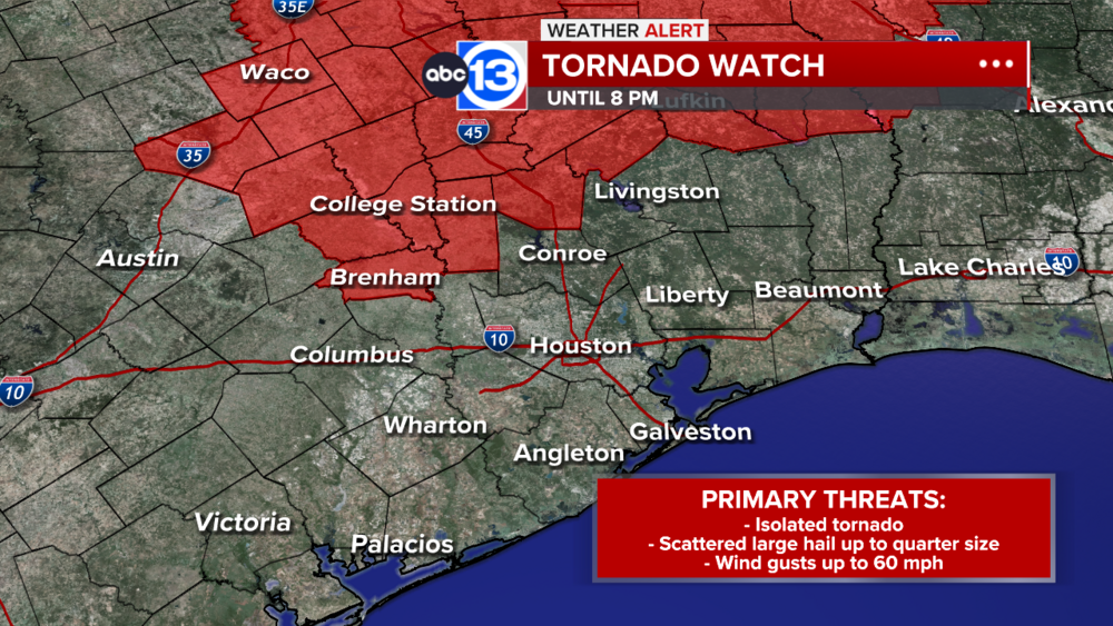 Scattered showers today, line of storms possible tonight