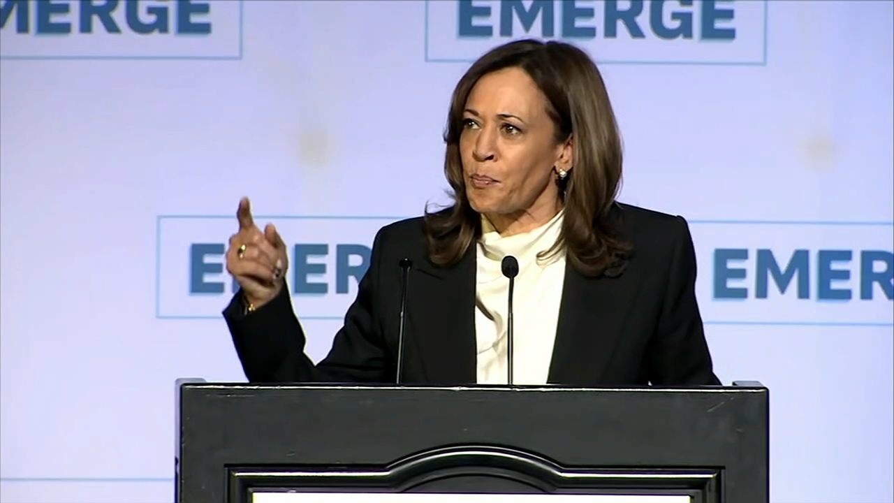 Harris accuses Trump of 'wholesale abandonment' of American ideals