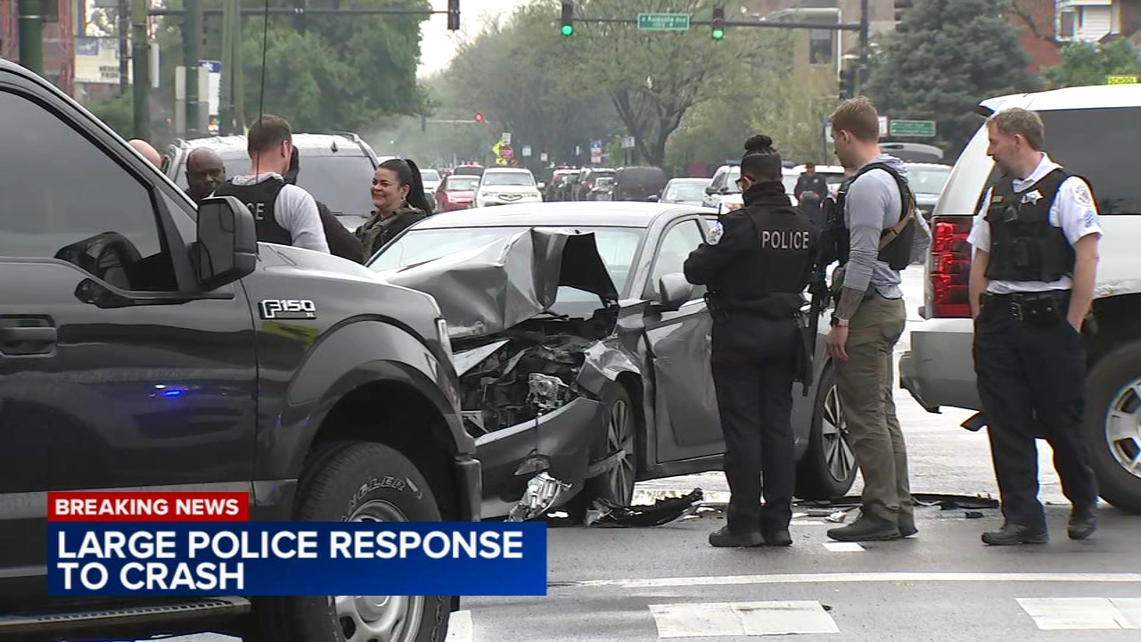 West Side hit-and-run involving CPD prompts massive police response
