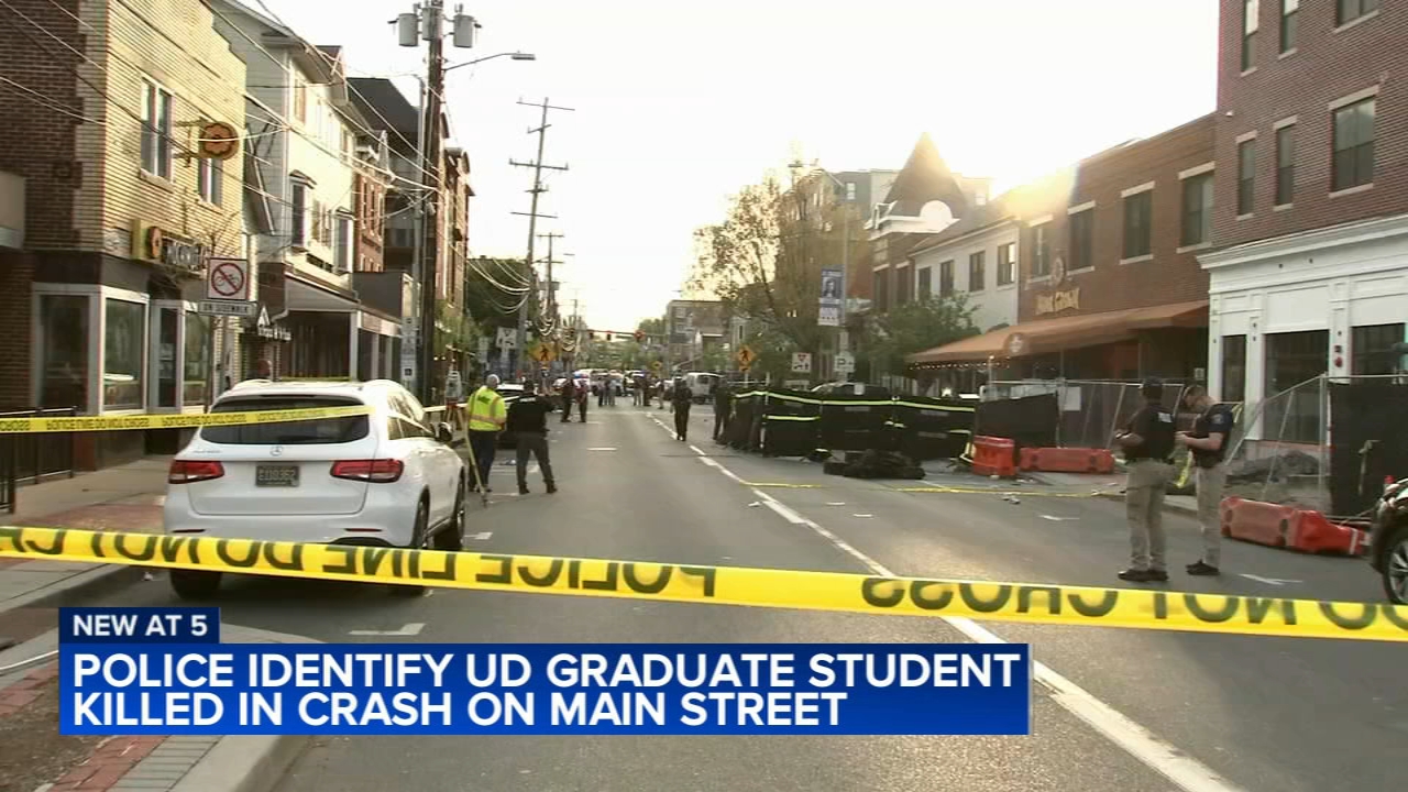 Name released of student killed in crash near University of Delaware