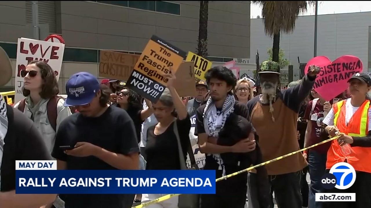 May Day 2025: Thousands march and rally in downtown LA