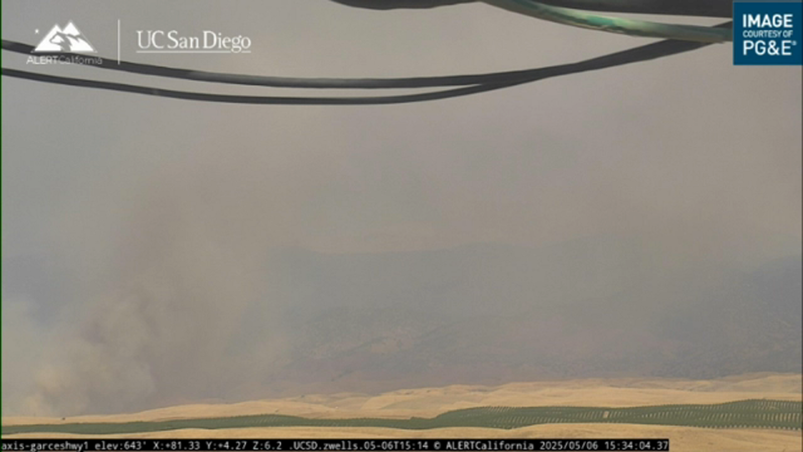 Rapidly growing wildfire breaks out in Tulare County