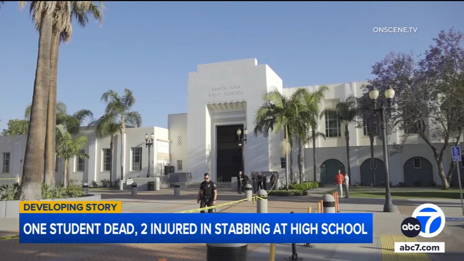 1 student killed, 2 others injured in Santa Ana High School stabbing; 2