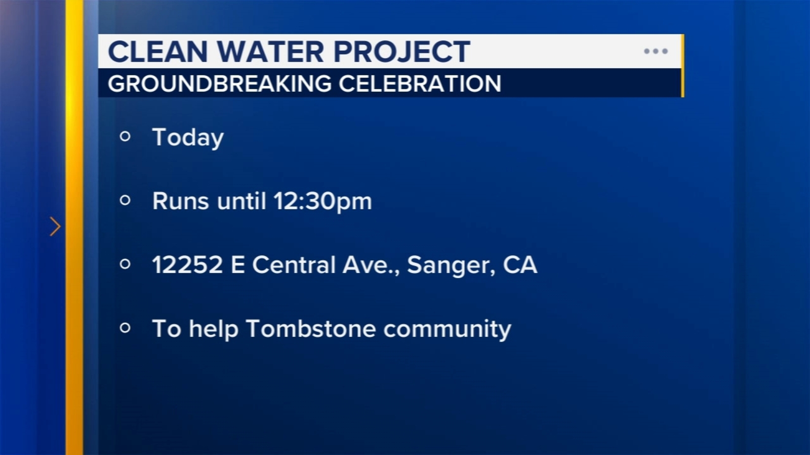 Project to connect rural Fresno County community to Sanger's water system