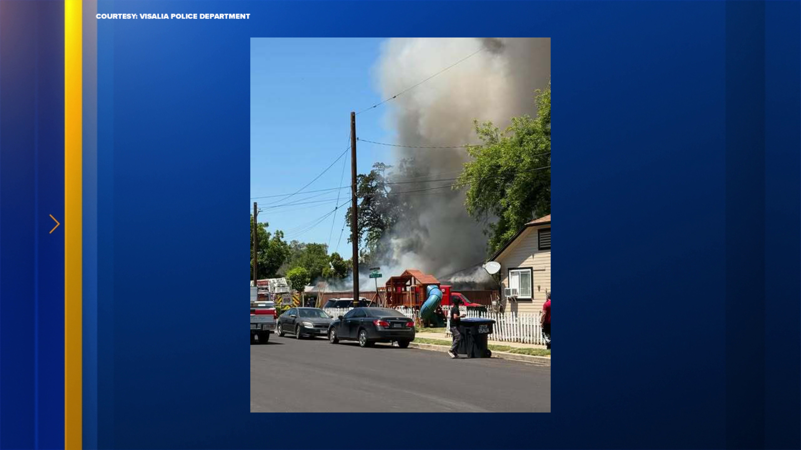 Fire breaks out at Visalia home, forcing evacuations and road closures
