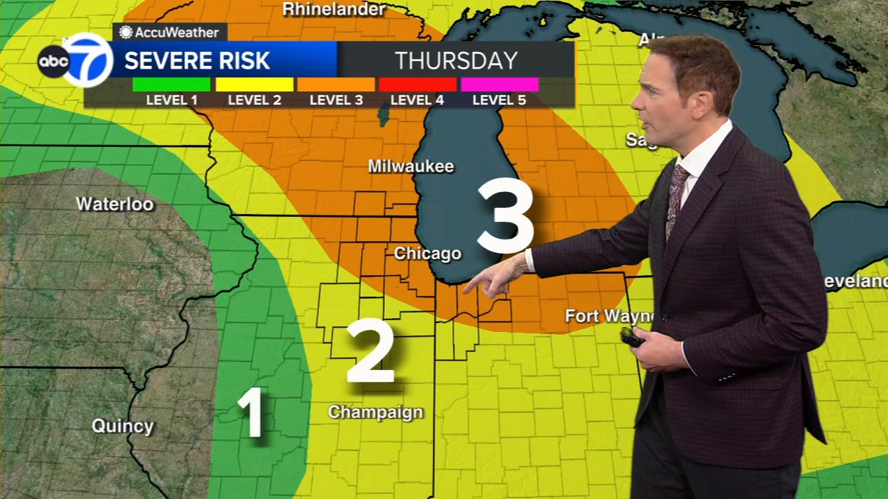 Chicago weather forecast Thursday includes conditional severe threat