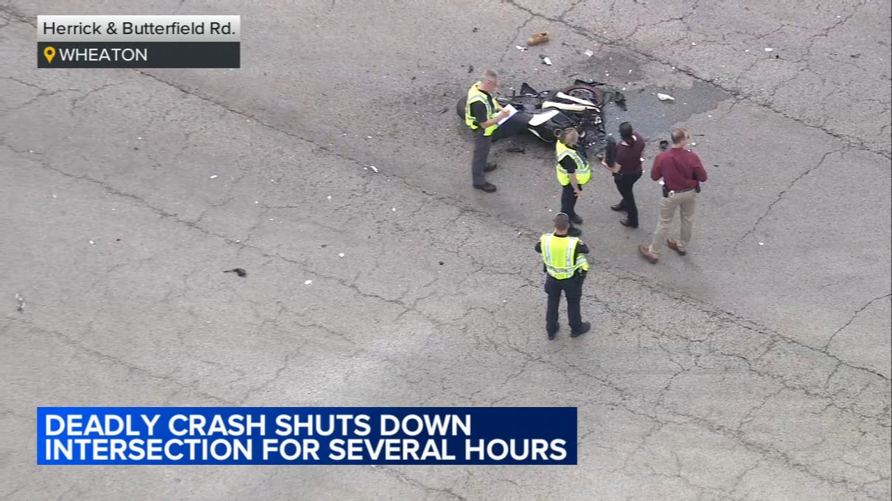Motorcyclist killed in Wheaton crash: officials