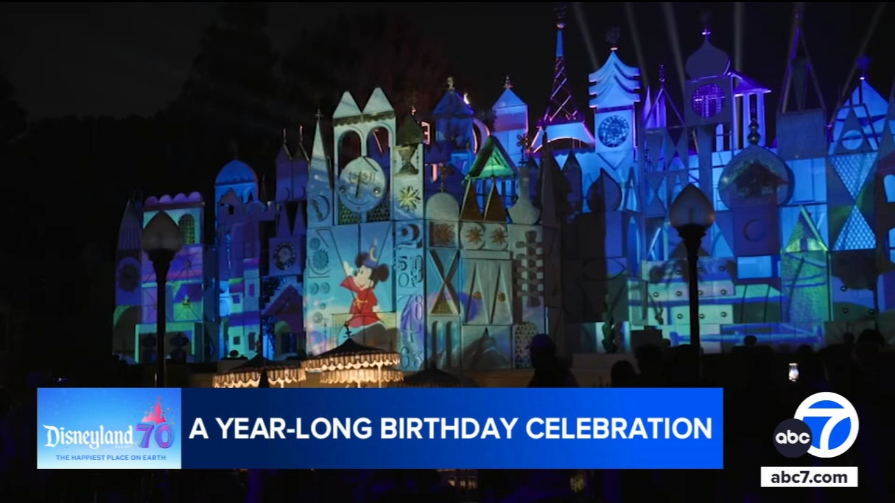 Disneyland Resort decked out to celebrate its 70th anniversary