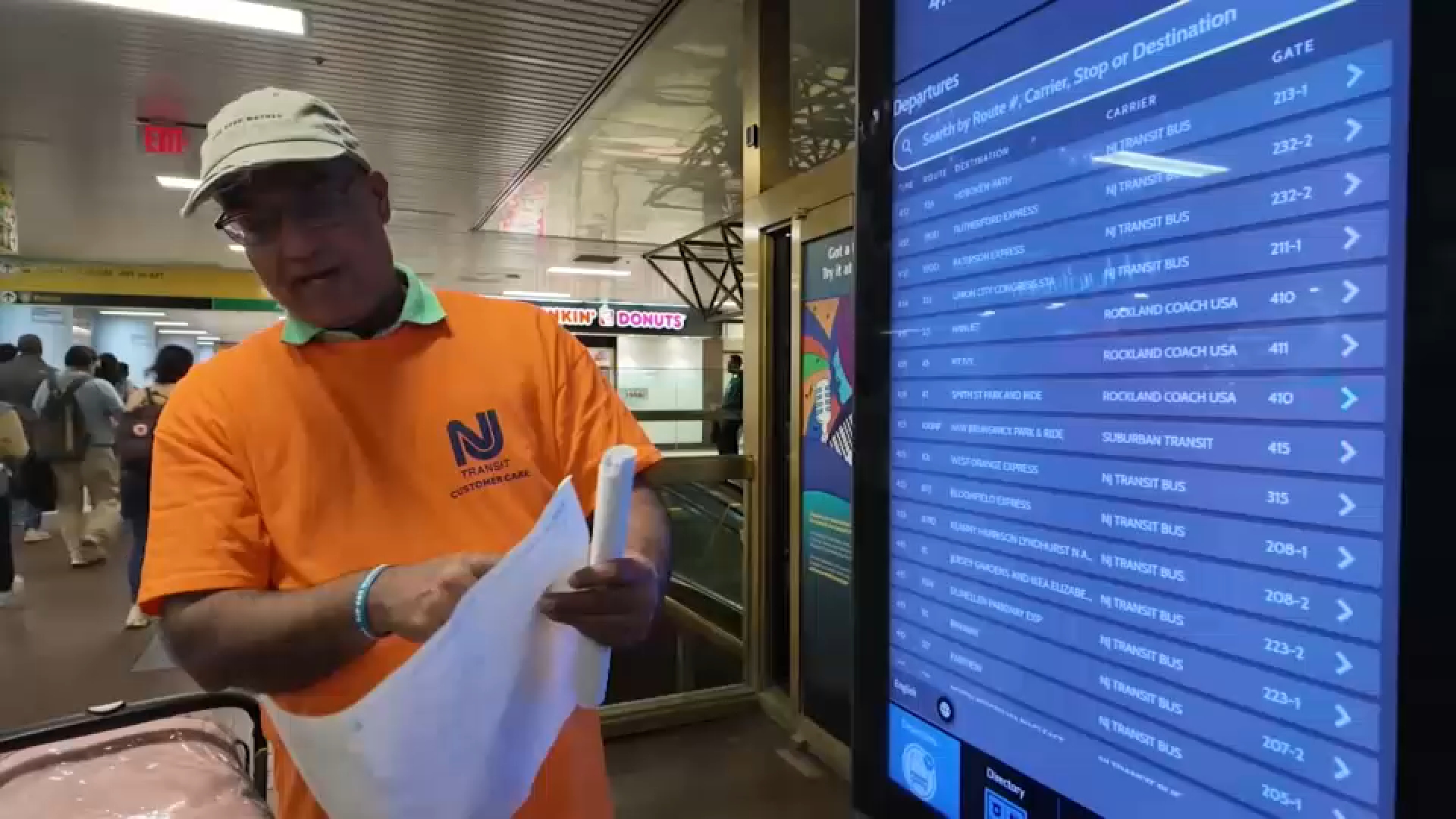 Marked increase in activity at Port Authority Bus Terminal