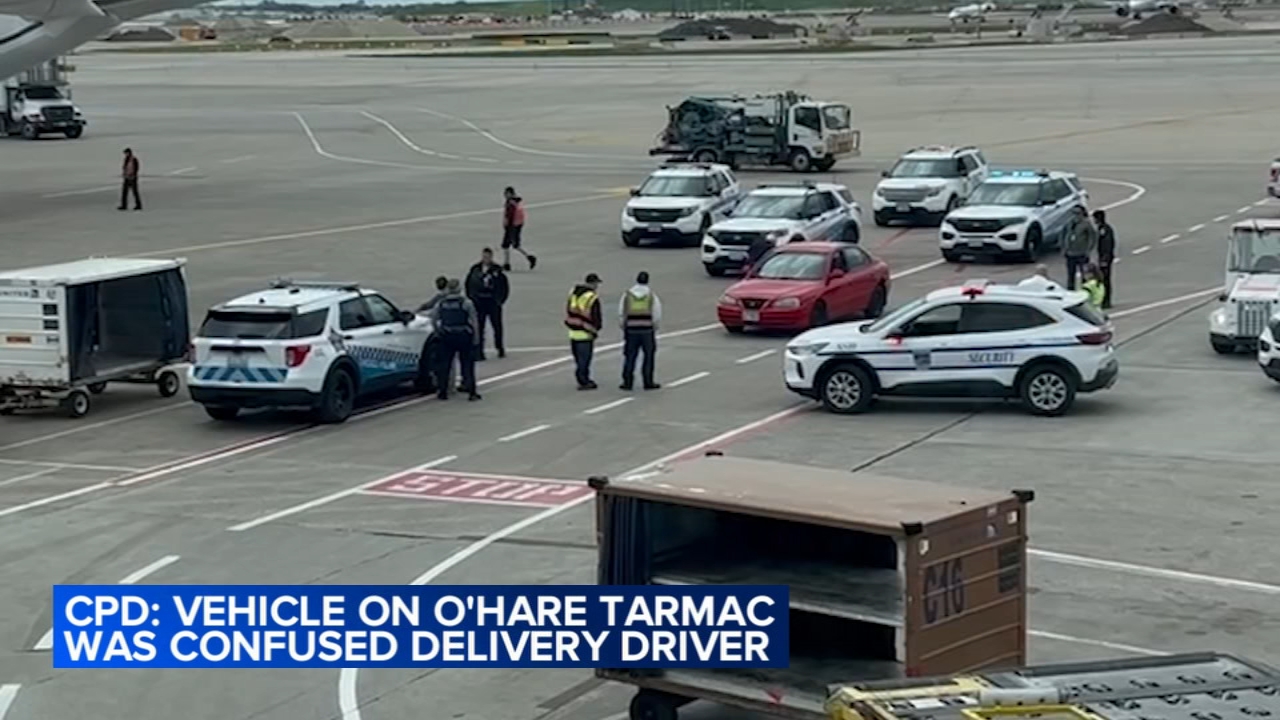 VIDEO: Delivery driver mistakenly drives onto O'Hare tarmac: CPD