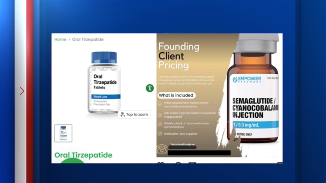 tirzepatide oral medication Connecticut Attorney General warning about the use of non-FDA approved  weight-loss injections, consequences