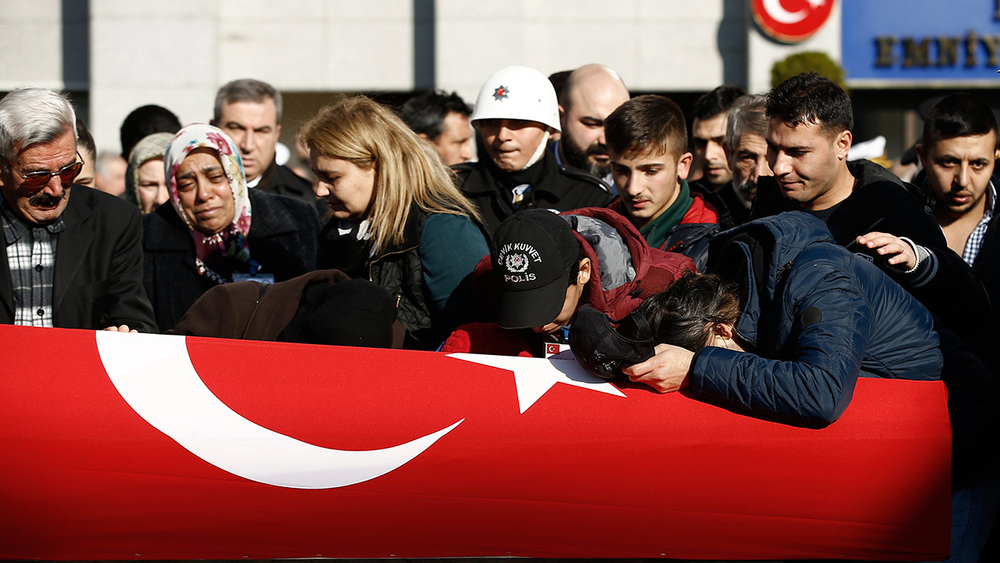 Turkey mourns after 38 killed, 155 wounded in bombings near soccer stadium