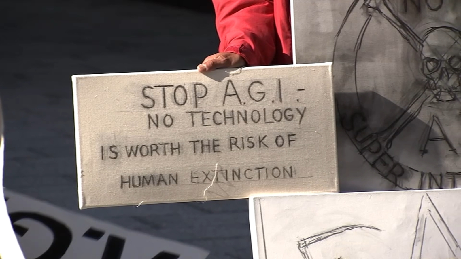 SF protesters warn of 'human extinction' with AI's increasing intelligence, call for regulation