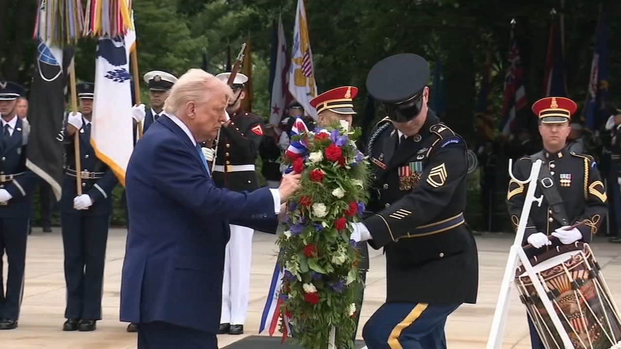 Trump marks Memorial Day with wreath-laying, speech at Arlington National Cemetery