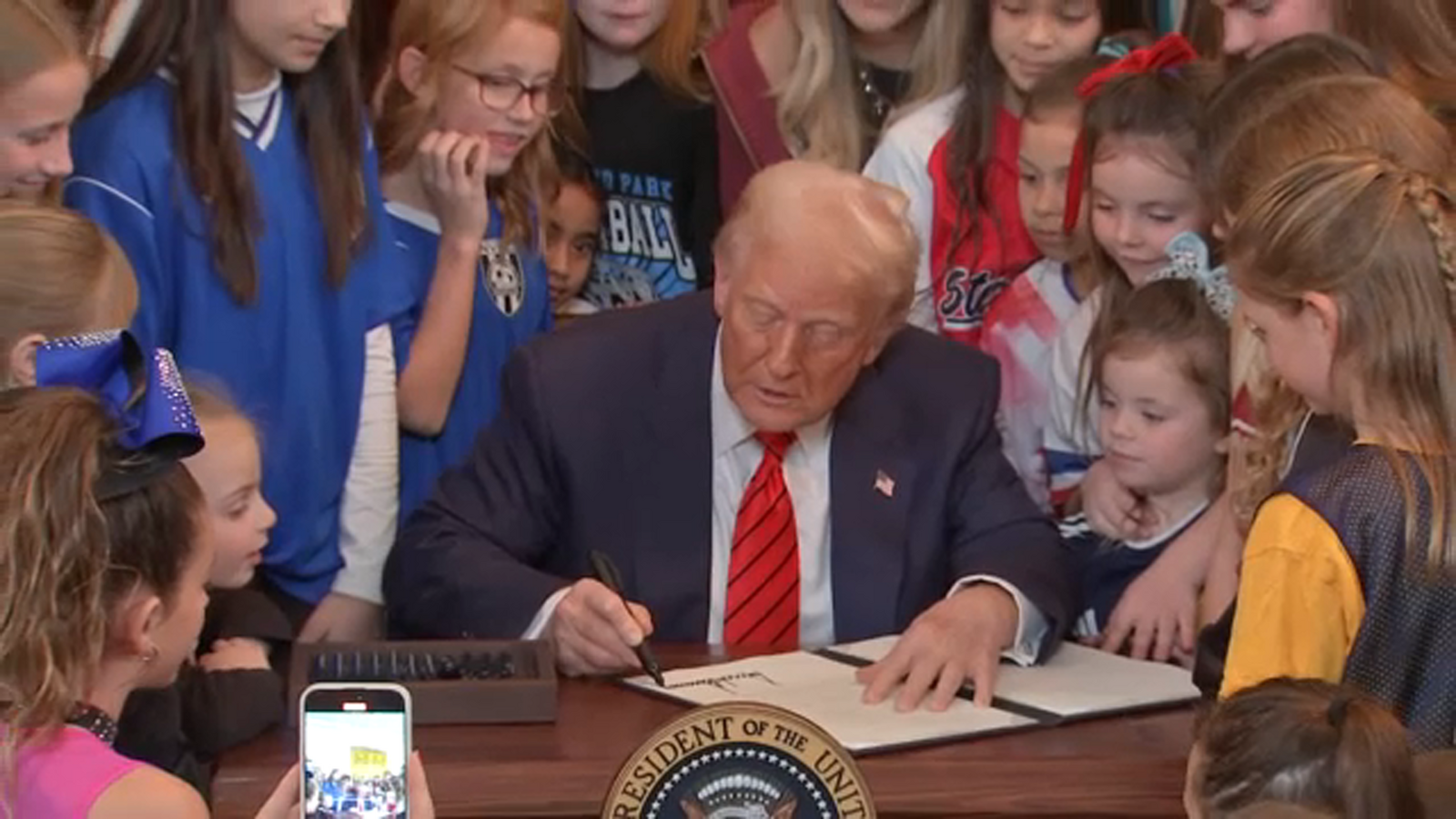 Trump threatens to withhold federal funding to California over transgender athlete