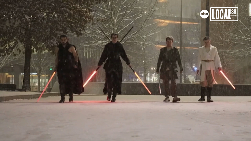 Students perform choreography in 'Drexel Dragon Jedi'
