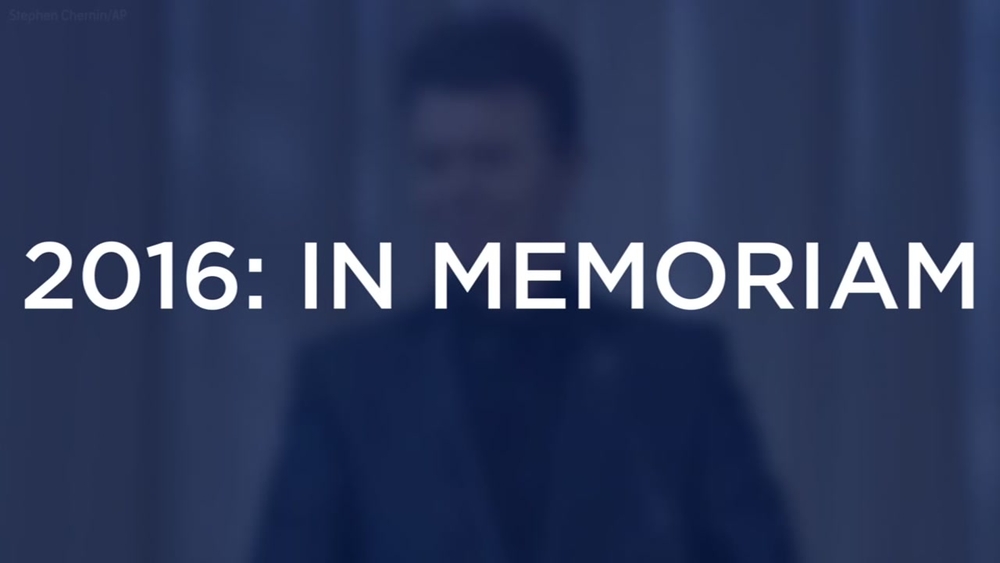 2016: In Memoriam 
