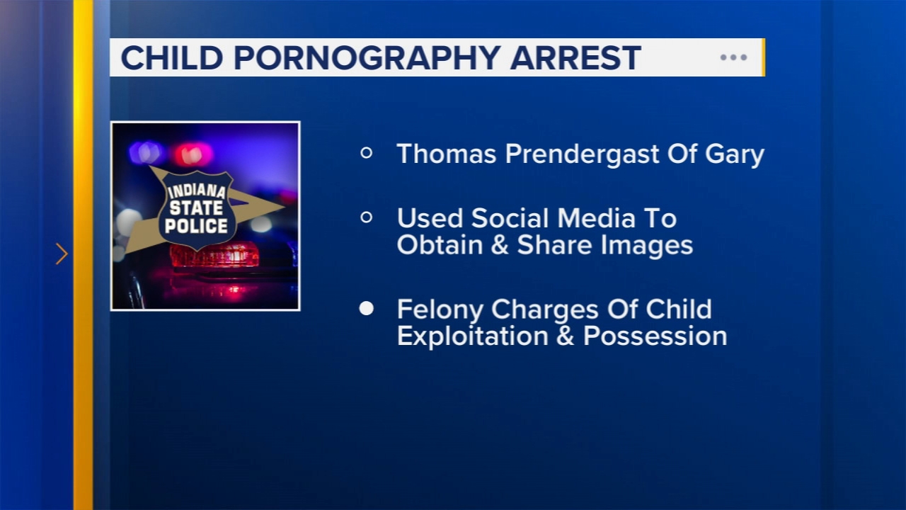 NW Indiana man arrested, facing child pornography charges: police
