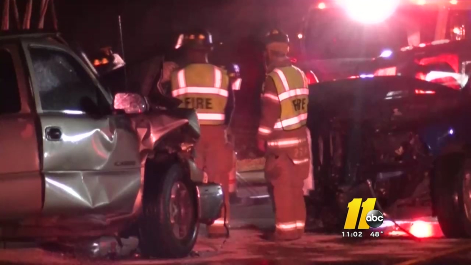 5 sent to the hospital after headon crash in Wake County ABC11