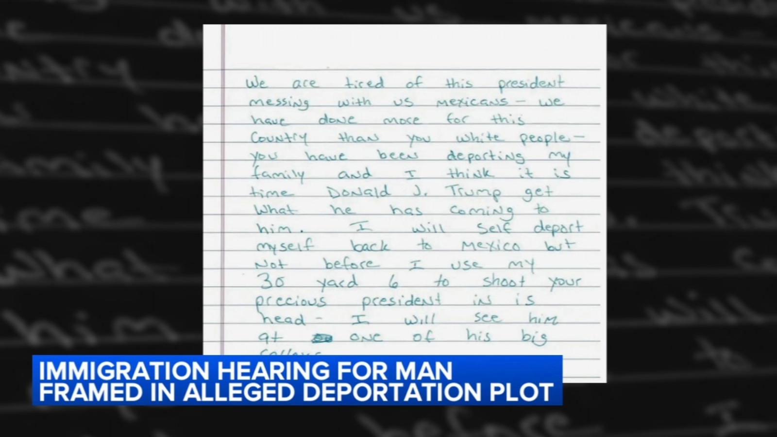 Man allegedly framed in Trump threat set for immigration hearing in Chicago